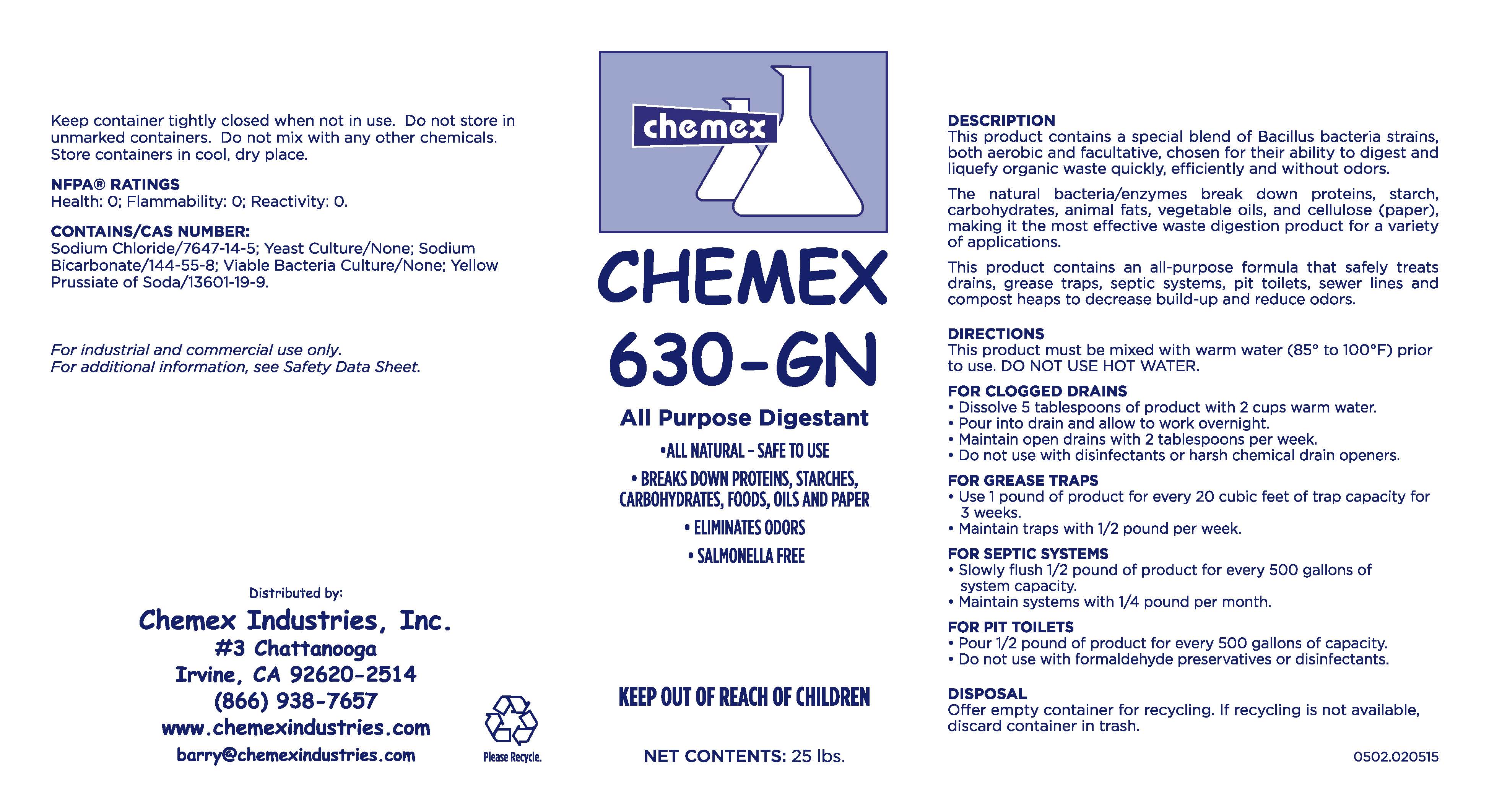 Chemex 630GN AllPurpose Digestant